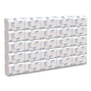 Scott 01980 9.4 in. x 12.4 in. 1-Ply Pro Scottfold Towels - White (25 Packs/Carton)