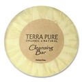 Cleaning & Janitorial Supplies | Diversified Hospitality Solutions TPPWCB075 Terra Pure 0.6 oz Cleansing Bar - Green Tea Lemongrass (400/Carton) image number 1