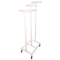 Utility Carts | Champion Sports RHRACK 19 in. x 28 in. x 69 in. Plastic Jump Rope and Hoop Cart - White image number 3