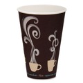 Last Chance for these Amazing Deals | Dart DWTG16ST Thermoguard 16 oz. Insulated Paper Hot Cups - Steam Print (600/Carton) image number 2
