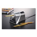  | Westcott 15510 4.25 in. x 7 in. x 4.75 in. AC-Powered iPoint Evolution Axis Pencil Sharpener - Black/Silver image number 5