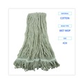 Cleaning & Janitorial Supplies | Boardwalk BWK4024CCT Pro Loop Web/Tailband Cotton Wet Mop Head (12/Carton) image number 8