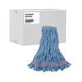 Tradesmen Day Sale | Boardwalk BWK503BLNB 1 in. Super Loop Cotton/Synthetic Fiber Wet Mop Head - Large, Blue (12/Carton) image number 2