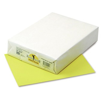 Pacon 24 lbs. 8-1/2 in. x 11 in. Kaleidoscope Multipurpose Colored Paper - Lemon Yellow (500/Ream)