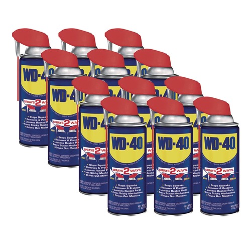 Office Jansan | WD-40 490040 11 oz Aerosol Smart Straw Spray Lubricant Can (12/Carton) image number 0