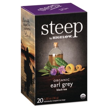 Bigelow RCB17700 1.28 oz. Tea Bag Steep Tea - Earl Grey (20/Box)