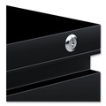 Office Filing Cabinets & Shelves | Alera ALEPBBFBL 14.96 in. x 19.29 in. x 21.65 in. 2-Drawers: Box/File Legal/Letter Left or Right File Pedestal with Full-Length Pull - Black image number 2