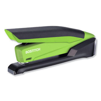 PaperPro InPower One-Finger 20-Sheet Capacity 3-in-1 Desktop Stapler with Antimicrobial Protection - Green/Black