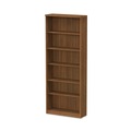  | Alera ALEVA638232WA 31.75 in. x 14 in. x 80.25 in. Valencia Series 6-Shelf Bookcase - Modern Walnut image number 1