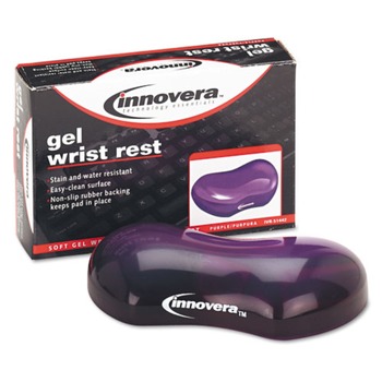 Innovera IVR51442 Gel Mouse Wrist Rest - Purple