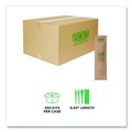 Food Service | Eco-Products EP-S215 General Purpose Fork/Knife/Napkin/Spoon Wood Cutlery - Natural (500/Carton) image number 4