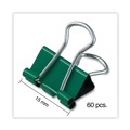 Office Jansan | Universal UNV31027 Binder Clips with Storage Tub - Mini, Assorted (60/Pack) image number 2