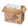 Food Trays, Containers, and Lids | Dart 205HT1 6.4 in. x 9.3 in. x 2.9 in. Foam Hinged Lid Containers - White (200/Carton) image number 3
