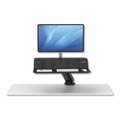  | Fellowes Mfg Co. 8081501 Lotus RT 48 in. x 30 in. x 42.2 in. - 49.2 in. Sit-Stand Workstation - Black image number 2