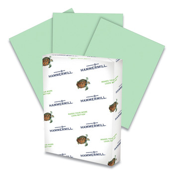 Hammermill 10336-6 Colors Print Paper, 20lb, 8.5 X 11, Green, 500/ream
