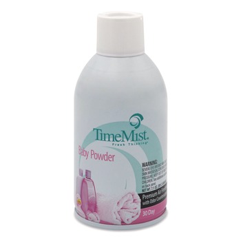 TimeMist Premium 5.3 oz. Aerosol Spray Metered Air Freshener Refills - Baby Powder