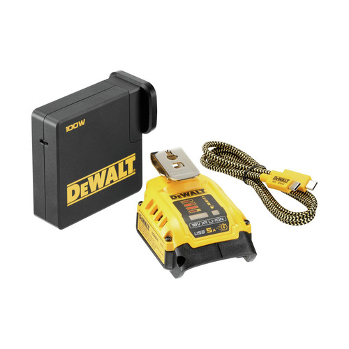 Chargers | Dewalt DCB094K 20V MAX FLEXVOLT Lithium-Ion USB Charging Kit with 100W Cord image number 0