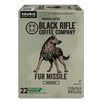 Black Rifle Coffee Company Fur Missile Coffee K-Cups (22/Box)