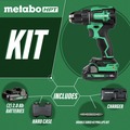 Drill Drivers | Metabo HPT DS18DEXM 18V MultiVolt Brushless Lithium-Ion Cordless Drill Driver Kit with 2 Batteries (2 Ah) image number 1