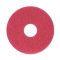 Cleaning Cloths | Boardwalk BWK4012RED 12 in. dia. Buffing Floor Pads - Red (5/Carton) image number 0