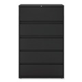  | Alera 25513 42 in. x 18.63 in. x 67.63 in. 5 Legal/Letter/A4/A5 Size Lateral File Drawers - Black image number 2