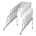 Office Jansan | Fellowes Mfg Co. 72604 10.13 in. x 12.13 in. x 11.81 in. 8 Sections Letter to Legal Size Files Wire Step File - Silver image number 1