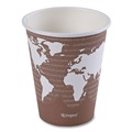 Cups and Lids | Eco-Products EP-BHC8-WAPK 8 oz. World Art Renewable and Compostable Hot Cups - Plum (50/Pack) image number 0