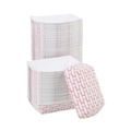  | Boardwalk BWK30LAG200 2 lbs. Capacity Paper Food Baskets - Red/White (1000/Carton) image number 1