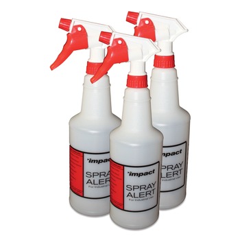 Impact 32-Pack/Carton 3-Piece/Pack 24 oz. Spray Alert System with Red/White Sprayer - Natural