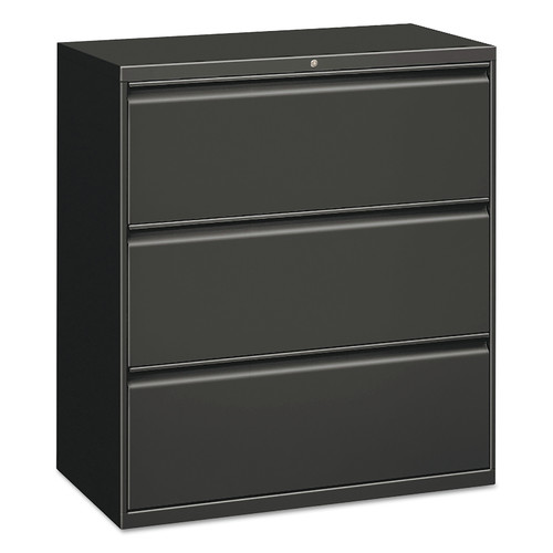 Alera ALELF3041CC Three-Drawer Lateral File Cabinet - Charcoal image number 0