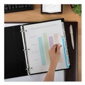 Office Jansan | Avery 11449 11 in. x 8.5 in. 5-Tab Clear Label Plastic Dividers with Printable Label Strip - Frosted Clear Tabs (1-Set) image number 1