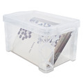 Office Jansan | Advantus 40305 Holds (500) 4 in. x 6 in. Cards 7.25 in. x 5 in. x 4.75 in. Plastic Super Stacker Storage Boxes - Clear image number 2