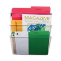Office Jansan | Storex 70245U06C 13 in. x 4 in. x 14 in. Wall File - Letter Size, Clear (3/Pack) image number 5