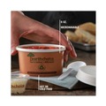Food Service | Pactiv Corp. PHSC8ECDI EarthChoice 3 x 3 x 3 8 oz Paper Compostable Soup Cup - Brown (500/Carton) image number 5
