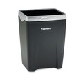 Office Furniture Accessories | Fellowes Mfg Co. 8032301 3.13 in. x 3.13 in. x 4.25 in. Office Suites Divided Plastic Pencil Cup - Black/Silver image number 0