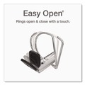 Office Jansan | Cardinal 10351 11 in. x 8.5 in. ClearVue 3-Ring 5 in. Capacity Easy Open Slant-D Ring Binder - Black image number 2