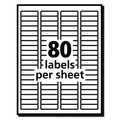 Labels | Avery 05967 0.5 in. x 1.75 in. Address Labels with Sure Feed Technology for Laser Printers - White (80/Sheet, 250 Sheets/Box) image number 4