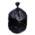 Trash Bags | Boardwalk H5645TKKR01 23 Gallon 0.9 mil 28 in. x 45 in. Perforated Roll Linear Low Density Can Liners - Black (25 Bags/Roll, 8 Rolls/Carton) image number 3