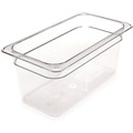 Food Service | Carlisle 3066207 6.88 in. x 12.75 in. x 6 in. 5.7 qt. StorPlus Polycarbonate Plastic Food Pan - Clear image number 0