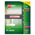 Office Jansan | Avery 06577 Durable 0.63 in. x 3 in. Permanent ID Labels with TrueBlock Technology - White (32/Sheet, 50-Sheet/Pack) image number 0
