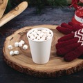 Cups and Lids | Dart DWTG8W Thermoguard 8 oz. Insulated Paper Hot Cups - White Sustainable Forest Design (40/Pack) image number 4