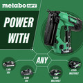 Brad Nailers | Metabo HPT NT1865DMSM 18V Brushless Lithium-Ion 16 Gauge Cordless Straight Brad Nailer Kit (3 Ah) image number 2