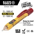 Measuring Tools | Klein Tools NCVT2PKIT 12-1000V Dual-Range NCVT with Receptacle Tester Electrical Test Kit image number 4