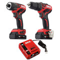Skil CB736701 12V PWRCORE12 Brushless Lithium-Ion 1/2 in. Cordless Drill Driver and 1/4 in. Hex Impact Driver Combo Kit with PWRJUMP Charger and 2 Batteries (2 Ah) image number 1