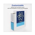 Office Jansan | Avery 17145 3 Slant Rings 4 in. Capacity 11 in. x 8.5 in. TouchGuard Protection Heavy-Duty View Binders - White image number 3