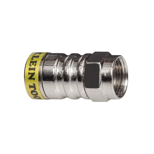 Electronics | Klein Tools VDV812-627 10-Piece RG6/6Q Push-On F Connector Set image number 0