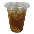Cutlery | Boardwalk BWKPETSTRAW 16 oz. - 24 oz. PET Cold Cup Lids - Clear (1000/Carton) image number 1