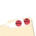 Office Jansan | Avery 05466 Printable Self-Adhesive Removable 0.75 in. Color-Coding Labels - Red (24-Piece/Sheet, 42-Sheet/Pack) image number 1