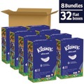 Tissues | Kleenex 54316 Ultra Soft 3-Ply Facial Tissue - White (8/Carton) image number 1