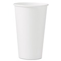 Cutlery | SOLO 316W-2050 16 oz. Single-Sided Poly Paper Hot Cups - White (50 Sleeve, 20 Sleeves/Carton) image number 0